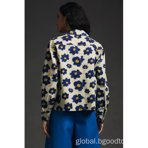 Fashion Floral Women's Jacket Fashionable and versatile women's floral jacket Supplier